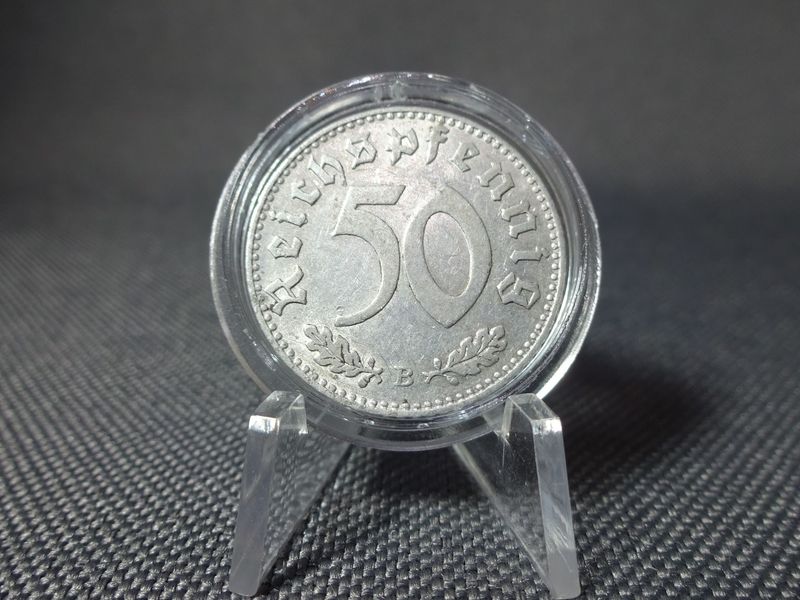 Münze Drittes Reich 1942 B 50 Reichspfennig Wien