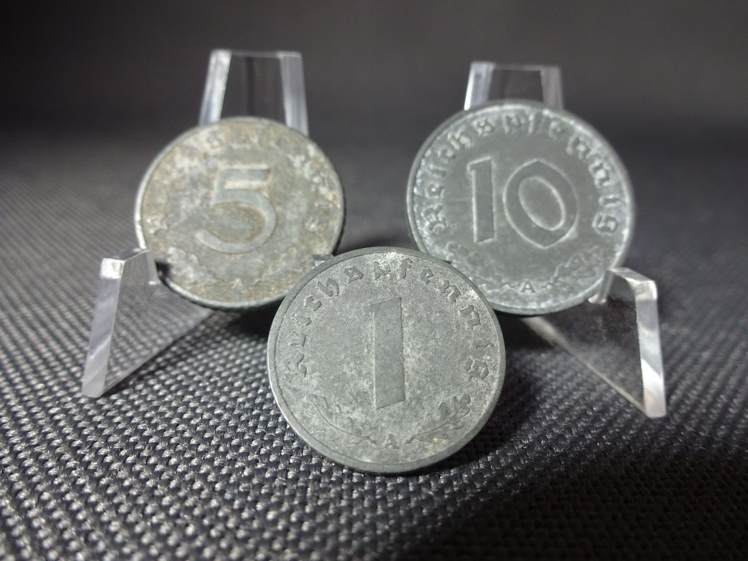 Münzen-Set Drittes Reich 1941 1942 1943 A 1 5 10 Reichspfennig Berlin