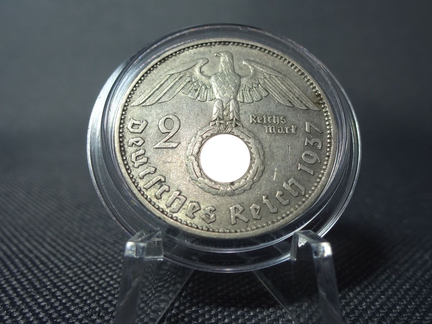 Silbermünze Drittes Reich 1937 A 2 Reichsmark Berlin Hindenburg Silbermünze Drittes Reich 1937 A 2 Reichsmark Berlin Hindenburg