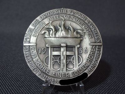 Medaille Drittes Reich 1936 Olympische Spiele Flamme Olympiade Berlin Selten Medaille Drittes Reich 1936 Olympische Spiele Flamme Olympiade Berlin Selten