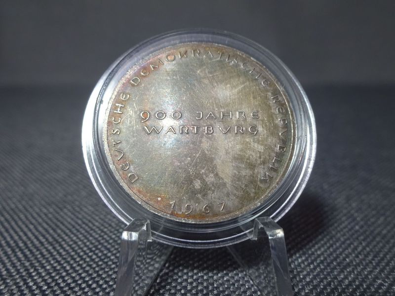 Silbermedaille DDR 1967 900 Jahre Wartburg Eisenach Patina Silbermedaille DDR 1967 900 Jahre Wartburg Eisenach Patina
