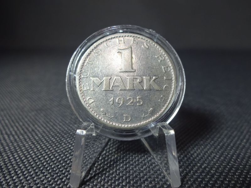 Silbermünze Weimarer Republik 1925 D 1 Mark München