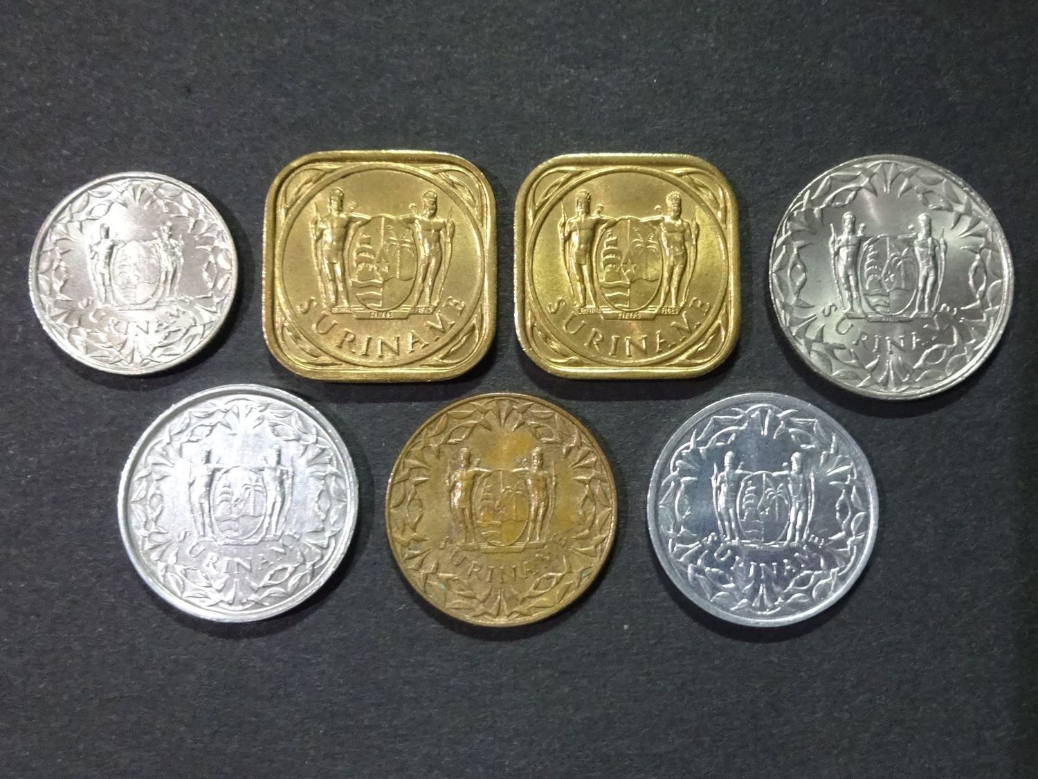 Münzen Set Suriname 1966 1972 1974 1979 1 5 10 25 Cent