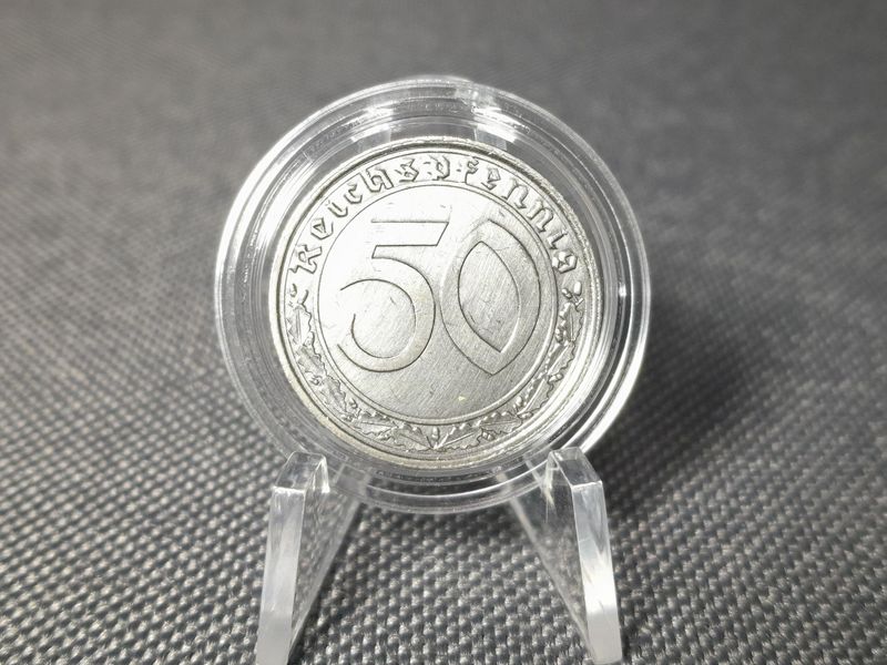 Münze Drittes Reich 1939 A 50 Reichspfennig Berlin Fehlprägung Erhaltung! Münze Drittes Reich 1939 A 50 Reichspfennig Berlin Fehlprägung Erhaltung!