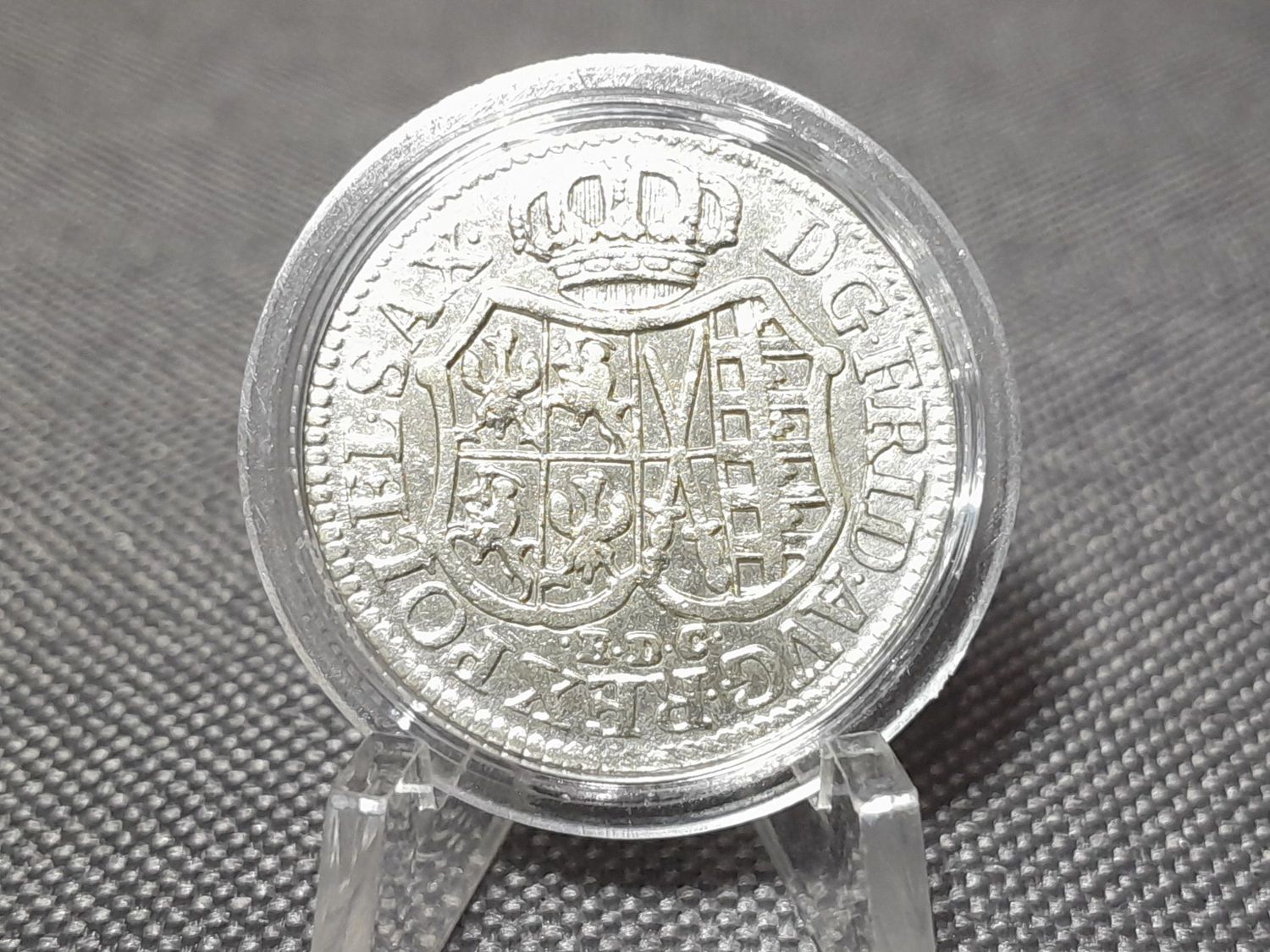 Silbermünze 1763 EDC 1/12 Taler Altdeutschland August III. Kurfürstentum Sachsen Erhaltung Silbermünze 1763 EDC 1/12 Taler Altdeutschland August III. Kurfürstentum Sachsen Erhaltung