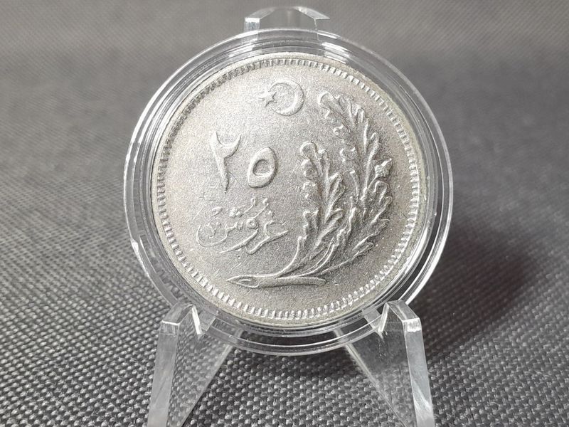 Münze Türkei 1925 25 Kurus ١٣٤١ 1341
