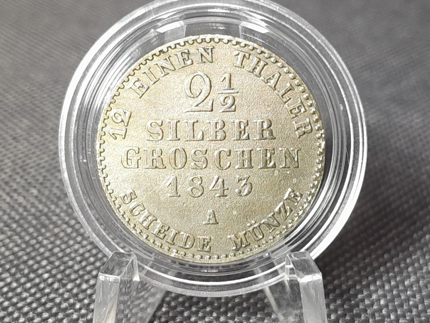 Silbermünze 1843 Preussen Altdeutschland 2 1/2 Silbergroschen Friedrich Wilhelm IV.