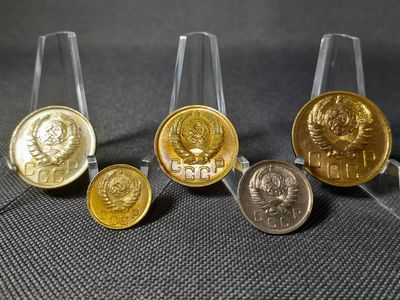 Münzen Set Russland Sowjetunion UdSSR CCCP 1940 1 3 5 10 20 Kopeken Erhaltung! Münzen Set Russland Sowjetunion UdSSR CCCP 1940 1 3 5 10 20 Kopeken Erhaltung!