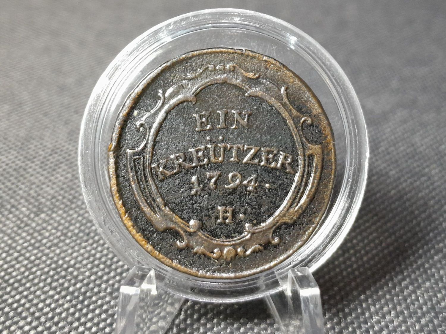 Münze Vorderösterreich 1794 H 1 Kreuzer Franz II. Habsburg Günzburg