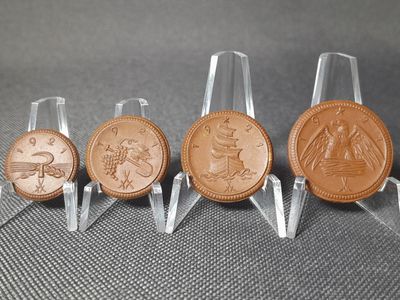 Münzen Set Notgeld Deutsches Kaiserreich 1921 20 50 Pfennig 1 2 Mark Sachsen Porzellan Keramik Steingut Münzen Set Notgeld Deutsches Kaiserreich 1921 20 50 Pfennig 1 2 Mark Sachsen Porzellan Keramik Steingut