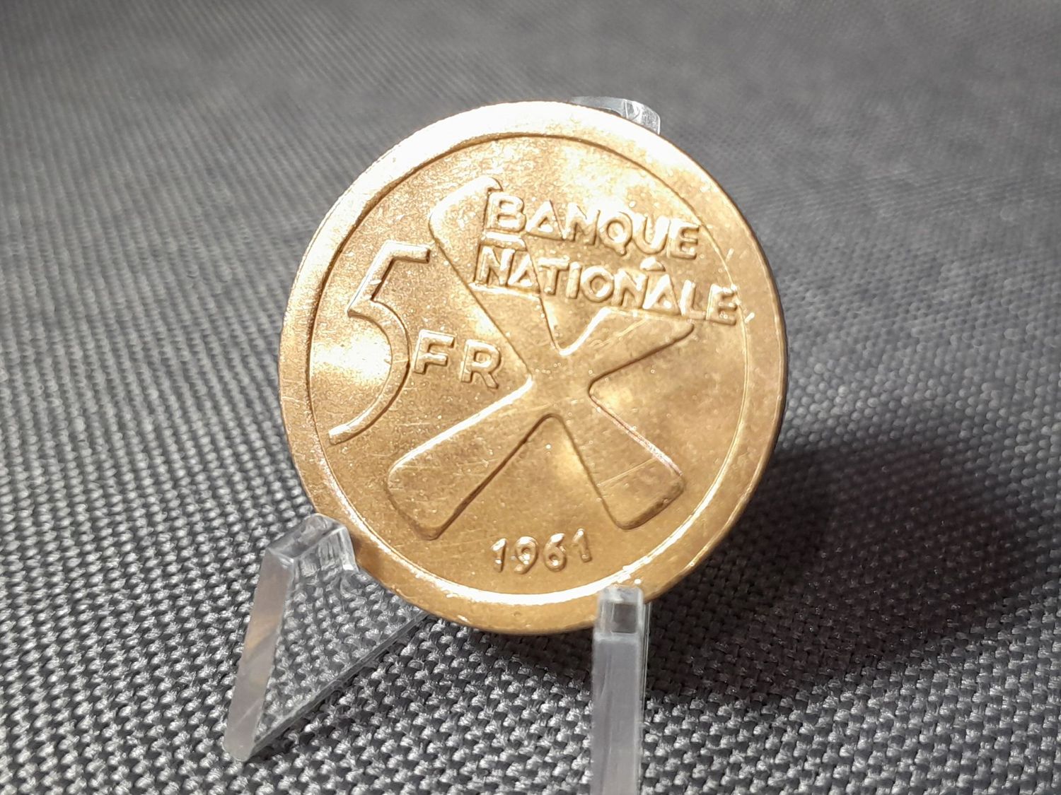 Münze Katanga 1961 5 Francs Franken Erhaltung!