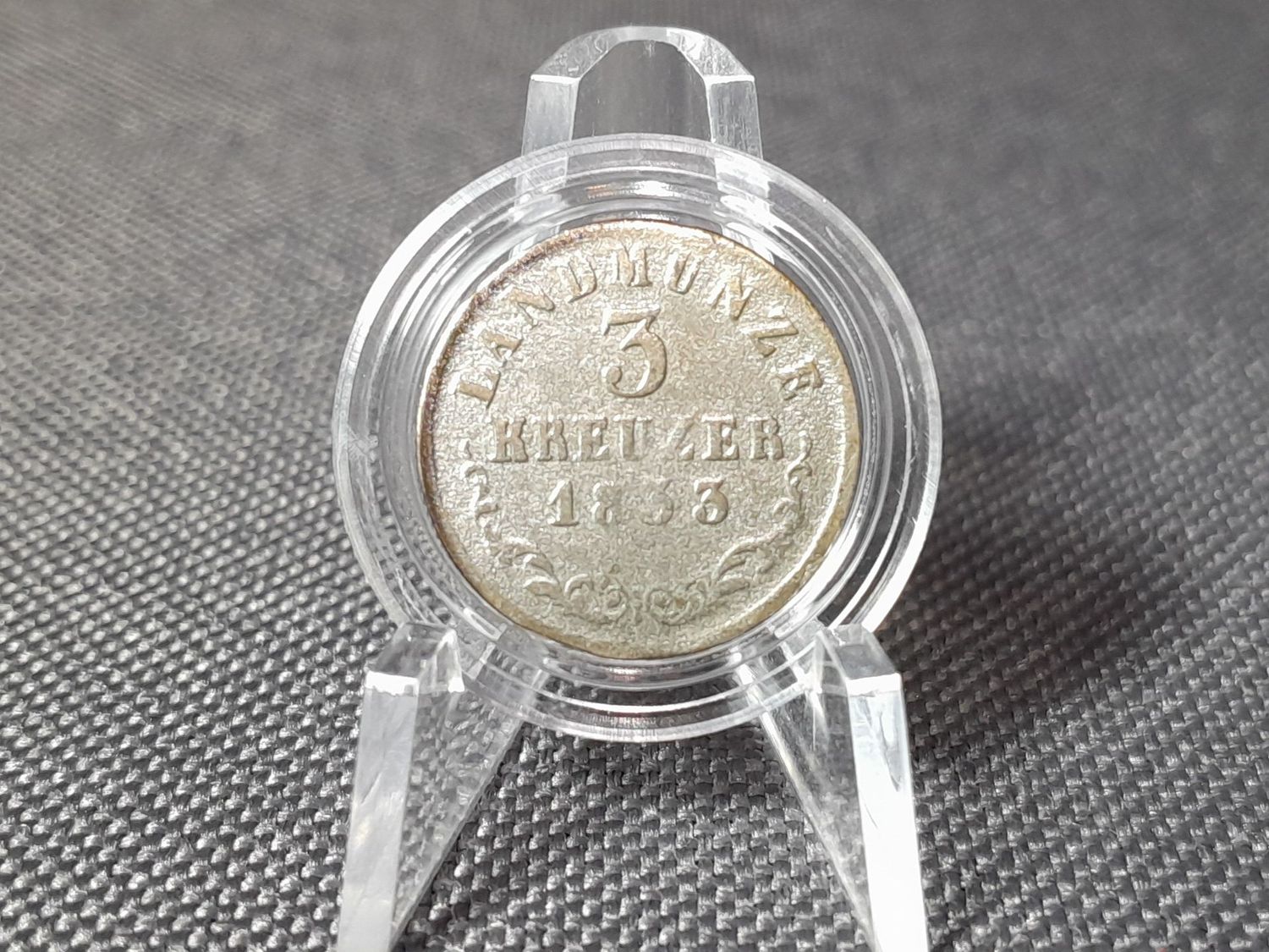 Silbermünze 1833 Sachsen Meiningen 3 Kreuzer Bernhard II. Herzogtum Altdeutschland Silbermünze 1833 Sachsen Meiningen 3 Kreuzer Bernhard II. Herzogtum Altdeutschland