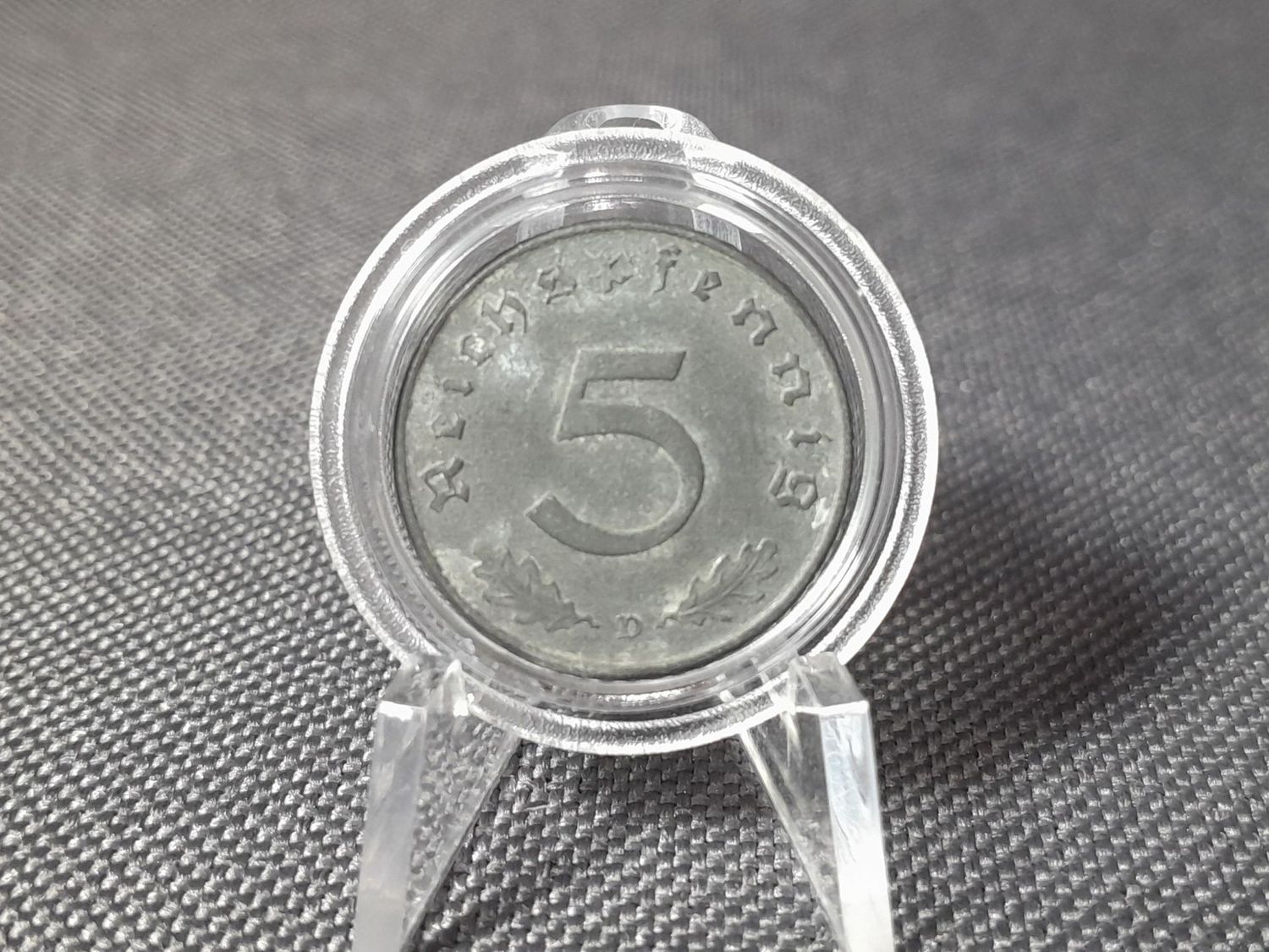 Münze Drittes Reich 1947 D 5 Reichspfennig Alliierte Besatzung Besetzung München