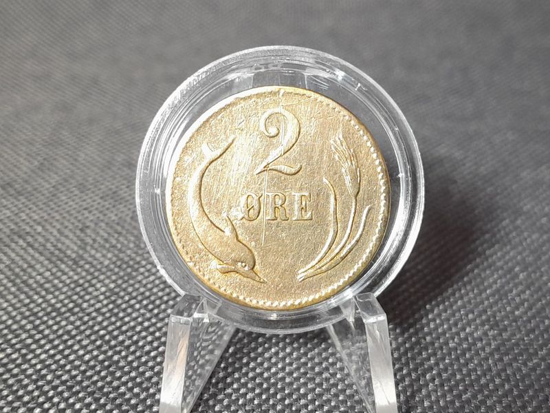 Münze Dänemark 1880 2 Öre ♥ CS Christian IX. Delfin Fehlprägung? Münze Dänemark 1880 2 Öre ♥ CS Christian IX. Delfin Fehlprägung?