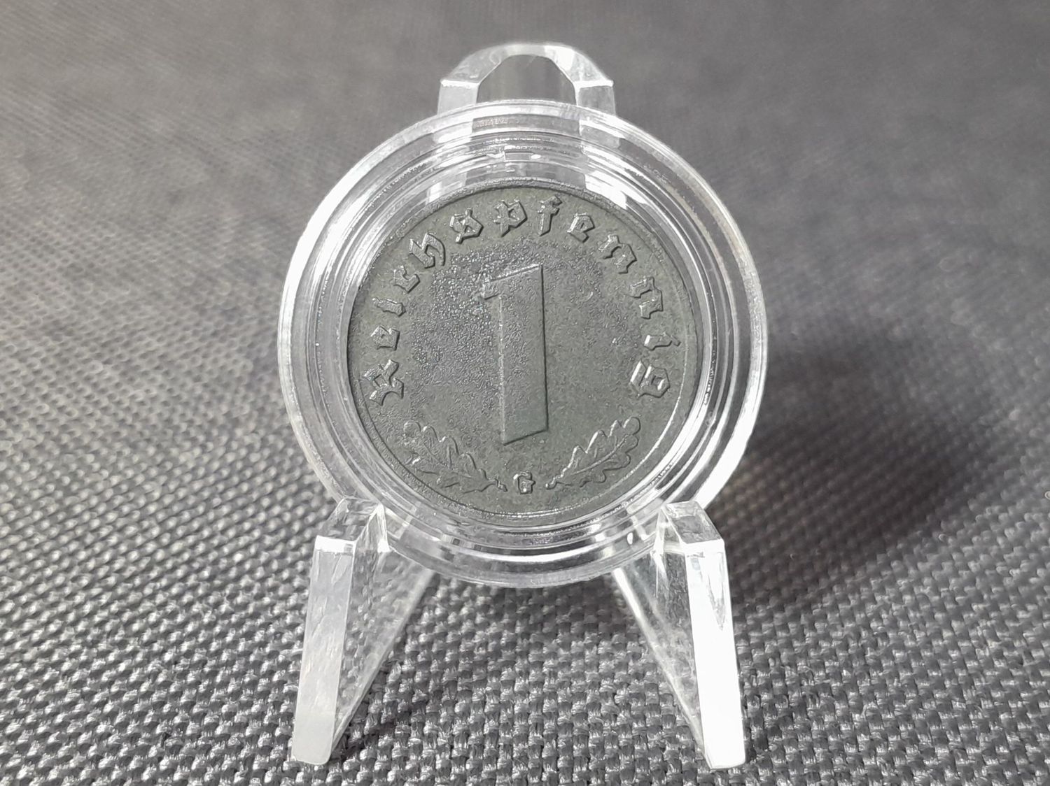 Münze Drittes Reich 1944 G 1 Reichspfennig Karlsruhe Erhaltung!