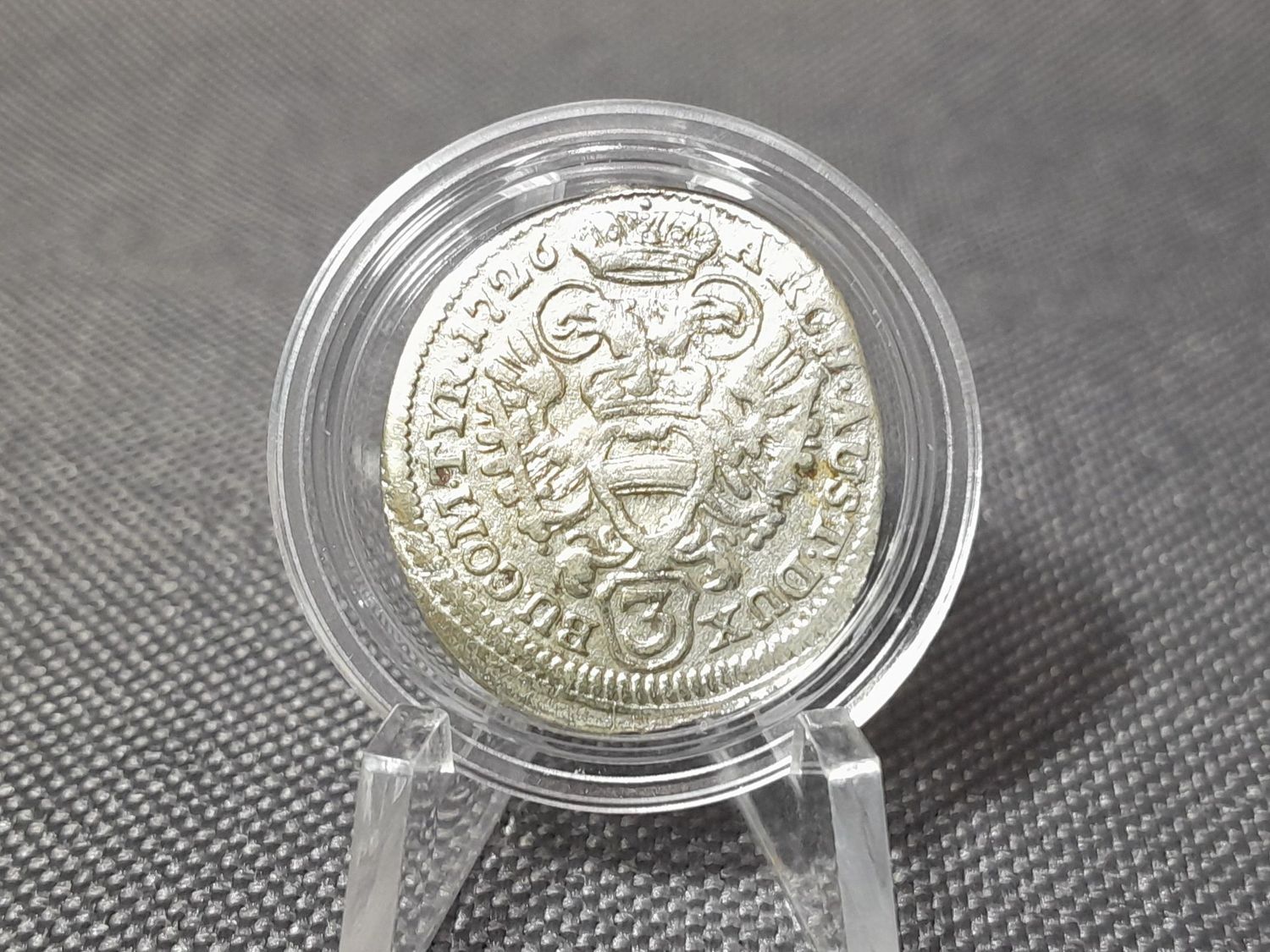 Silbermünze Österreich 1729 3 Kreuzer Karl VI.