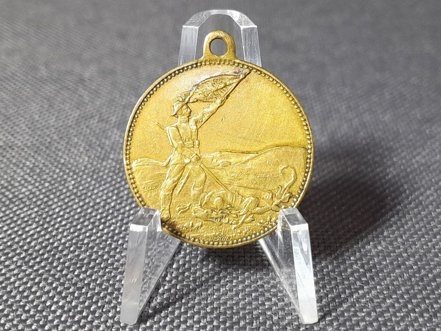 Medaille Krieg Deutsches Kaiserreich Erstürmung Taku Forts Peking China Drachentöter Anhänger