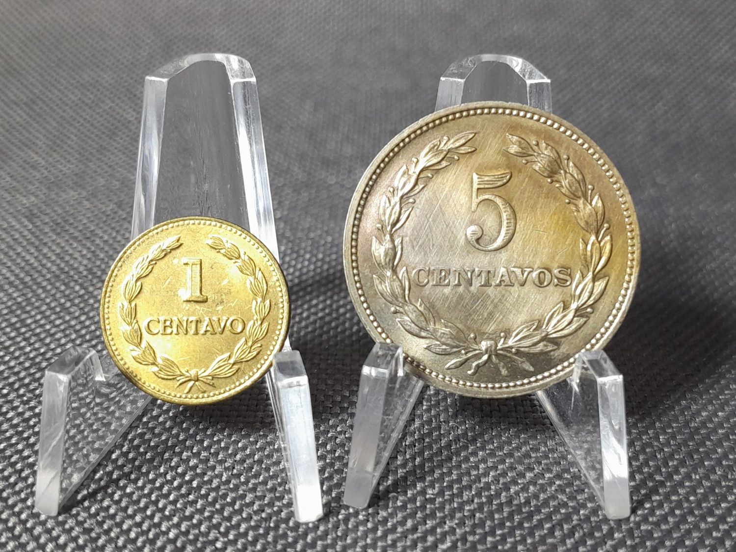 Münzen Set El Salvador 1966 1981 1 5 Centavos Erhaltung