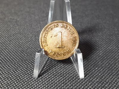 Münze Deutsches Kaiserreich 1903 G 1 Pfennig Karlsruhe Patina Erhaltung!