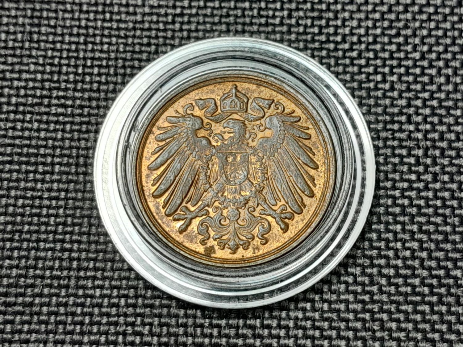 Münze 1895 Deutsches Kaiserreich D 1 Pfennig München Patina Selten Erhaltung!!