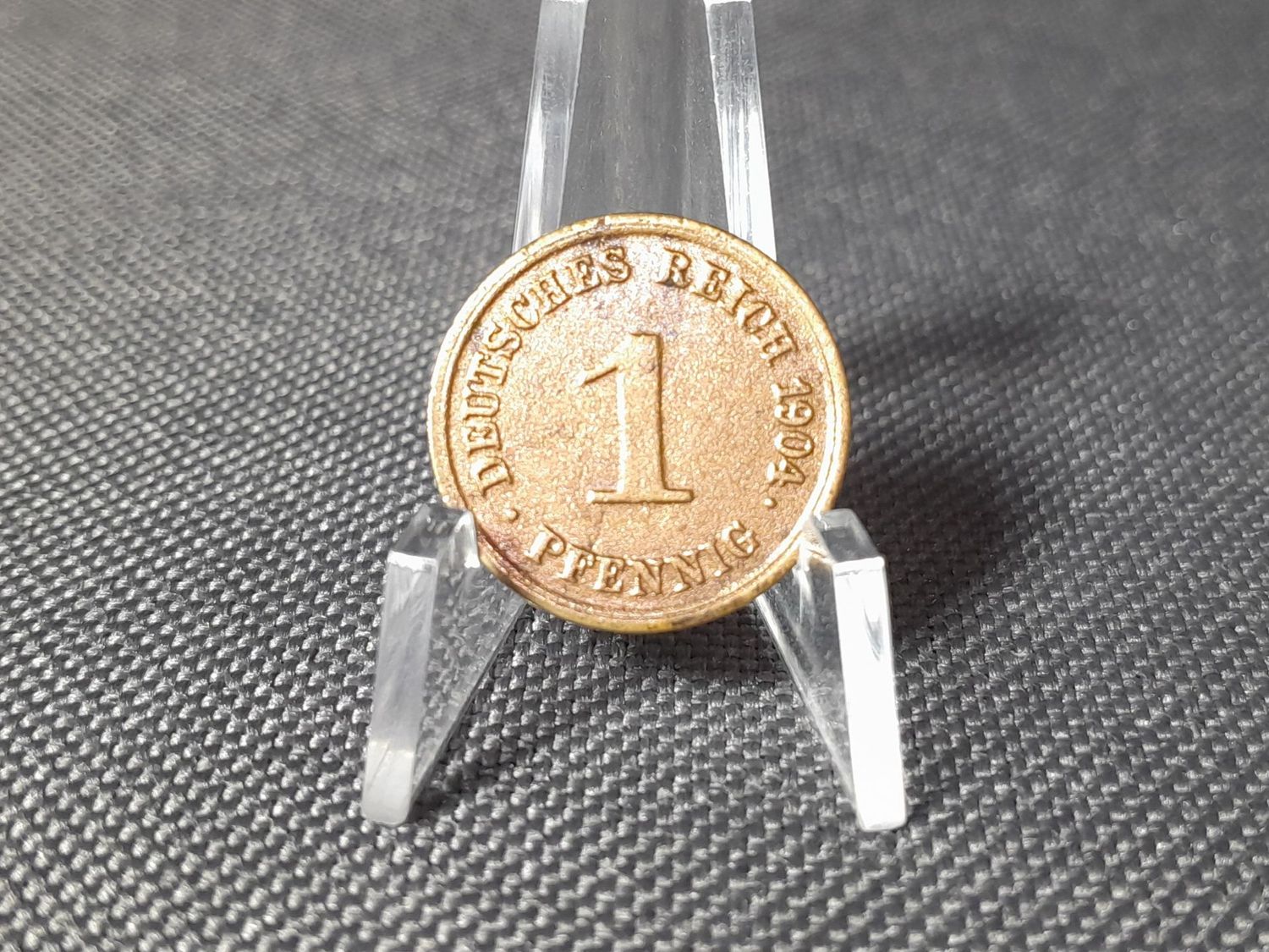 Münze 1904 Deutsches Kaiserreich G 1 Pfennig Karlsruhe Erhaltung Münze 1904 Deutsches Kaiserreich G 1 Pfennig Karlsruhe Erhaltung