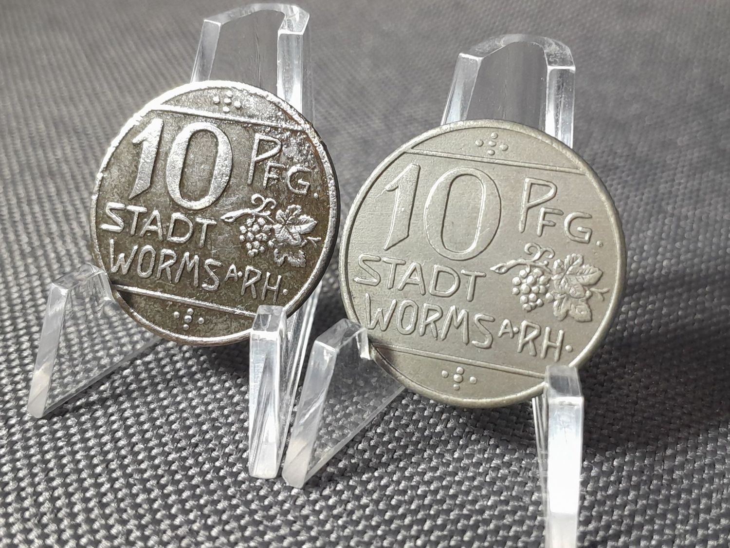 Münzen Set 1918 Notgeld Deutsches Kaiserreich 10 Pfennig Kriegsnotgeld Stadt Worms Erhaltung Münzen Set 1918 Notgeld Deutsches Kaiserreich 10 Pfennig Kriegsnotgeld Stadt Worms Erhaltung