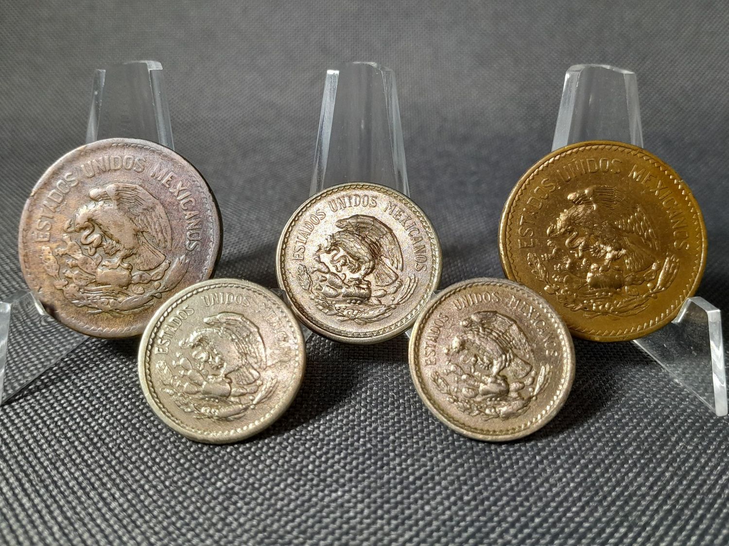 Münzen Set Mexiko 1936 1940 1943 1944 1946 5 10 20 Centavos Patina