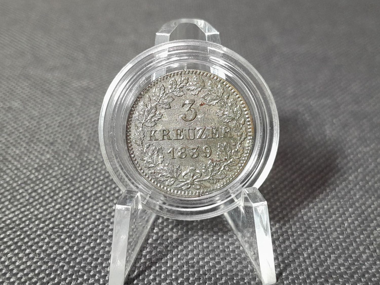 Silbermünze Königreich Württemberg 1839 3 Kreuzer Wilhelm I. Altdeutschland Silbermünze Königreich Württemberg 1839 3 Kreuzer Wilhelm I. Altdeutschland