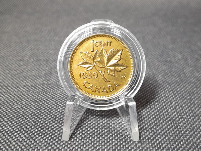 Münze Kanada 1939 1 Cent König George VI. Erhaltung! Münze Kanada 1939 1 Cent König George VI. Erhaltung!
