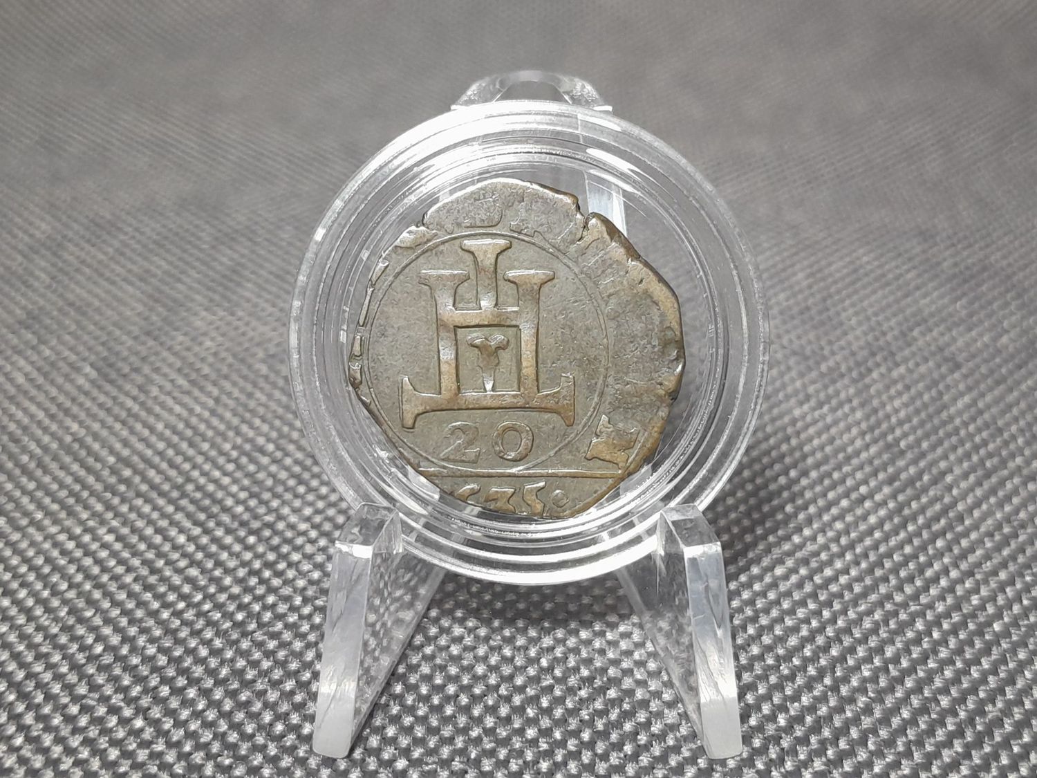 Silbermünze Italien Genua 1635 20 Denar Denari Selten!