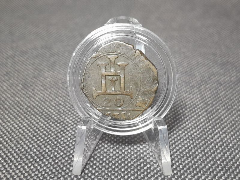 Silbermünze Italien Genua 1635 20 Denar Denari Selten!