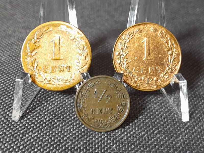 Münzen Set Niederlande 1881 1884 1904 1/2 1 Cent Willem III. Wilhelmina Erhaltung Münzen Set Niederlande 1881 1884 1904 1/2 1 Cent Willem III. Wilhelmina Erhaltung