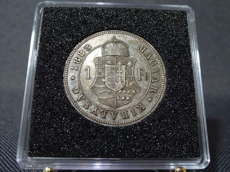 Silbermünze Ungarn 1883 1 Forint KuK Kaiser Franz Josef