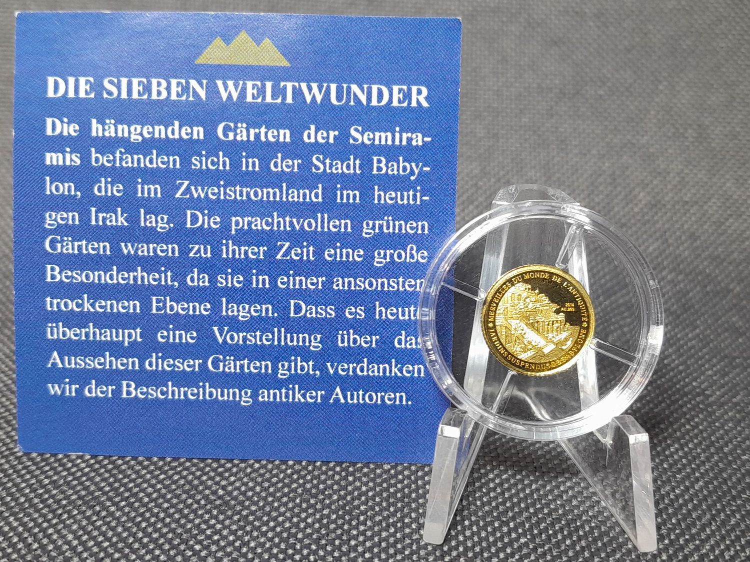 Goldmünze Niger 2014 100 Francs Hängende Gärten Semiramis Babylon Weltwunder PP Proof 0,5 Goldmünze Niger 2014 100 Francs Hängende Gärten Semiramis Babylon Weltwunder PP Proof 0,5