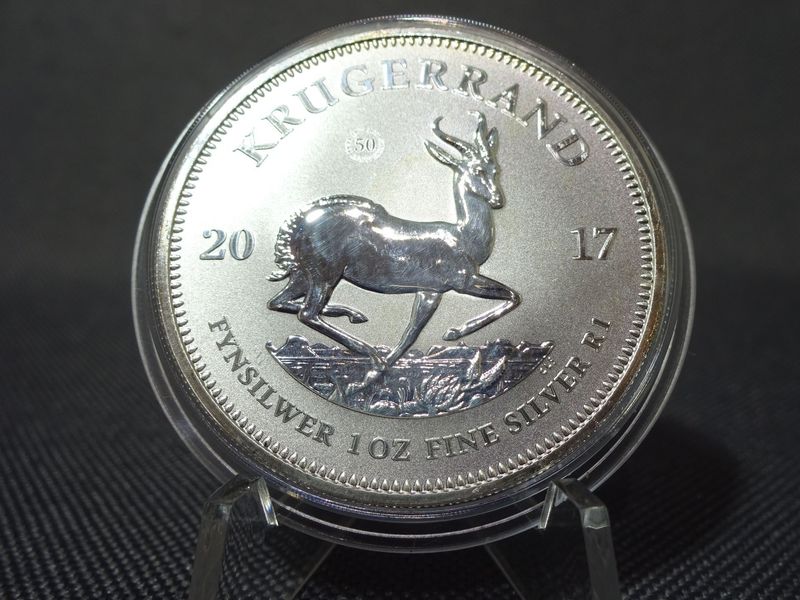 Silbermünze Südafrika 2017 1 Rand Krügerrand Springbok Paul Kruger 1 Oz Unze