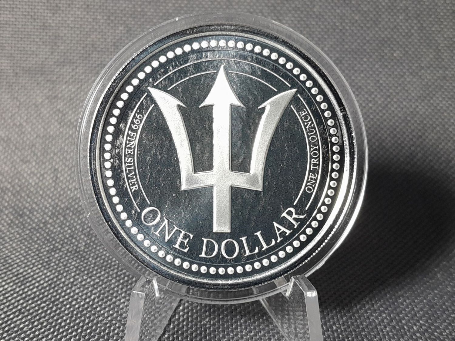 Silbermünze Barbados 2018 1 Dollar Trident Dreizack 1 Oz Unze