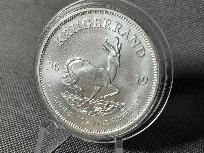 Silbermünze Südafrika 2019 1 Rand Krügerrand Springbok Paul Kruger 1 Oz Unze