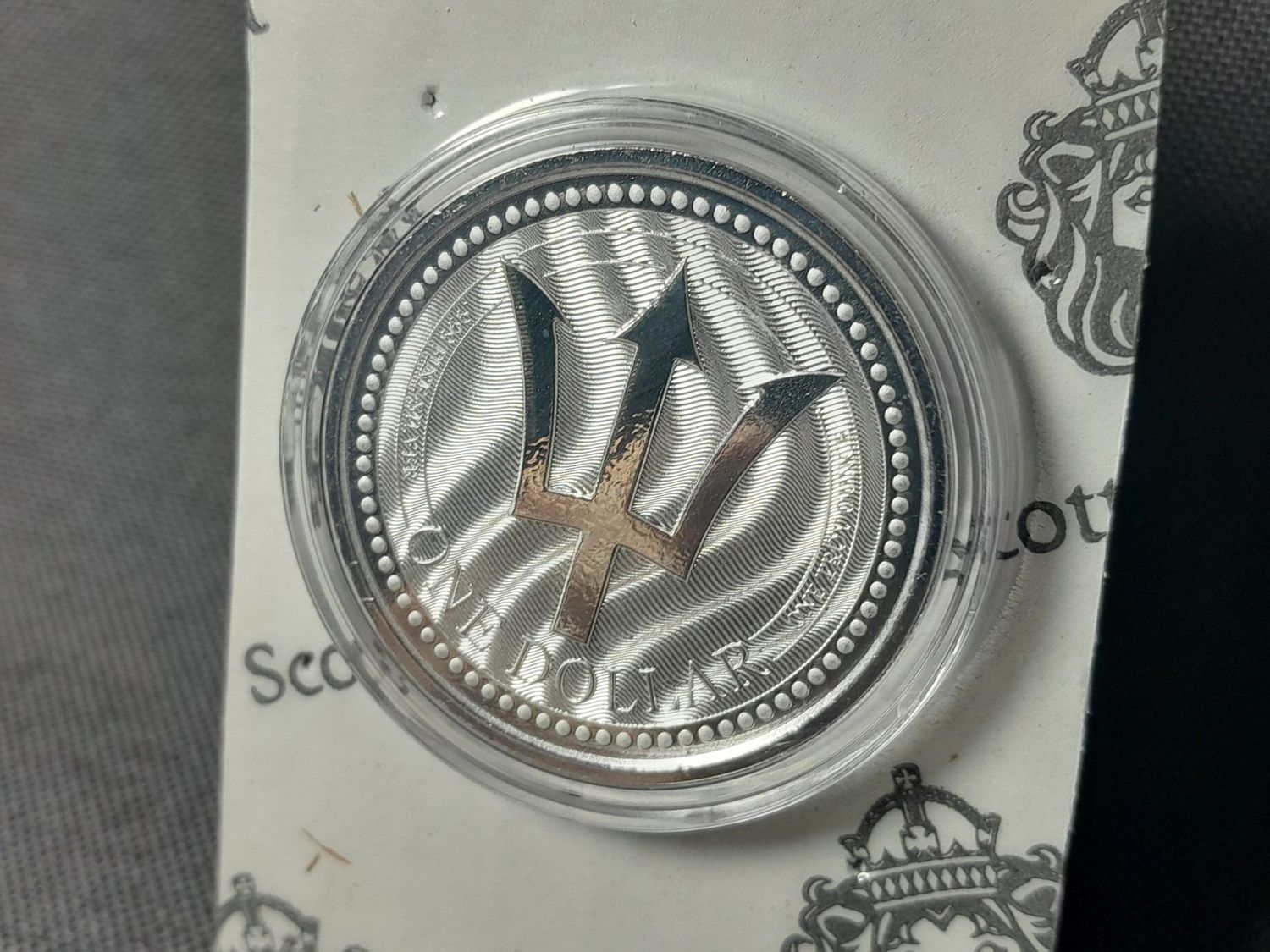 Silbermünze Barbados 2017 1 Dollar Trident Dreizack Blister 1 Oz Unze Silbermünze Barbados 2017 1 Dollar Trident Dreizack Blister 1 Oz Unze