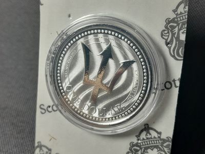 Silbermünze Barbados 2017 1 Dollar Trident Dreizack Blister 1 Oz Unze