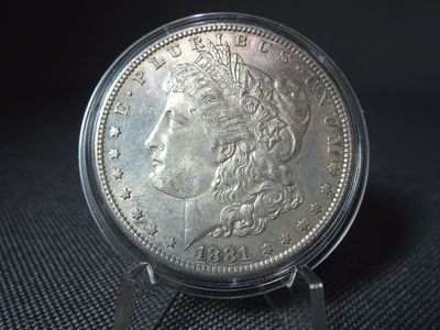 Silbermünze USA 1881 S 1 Morgan Dollar Liberty Eagle San Francisco