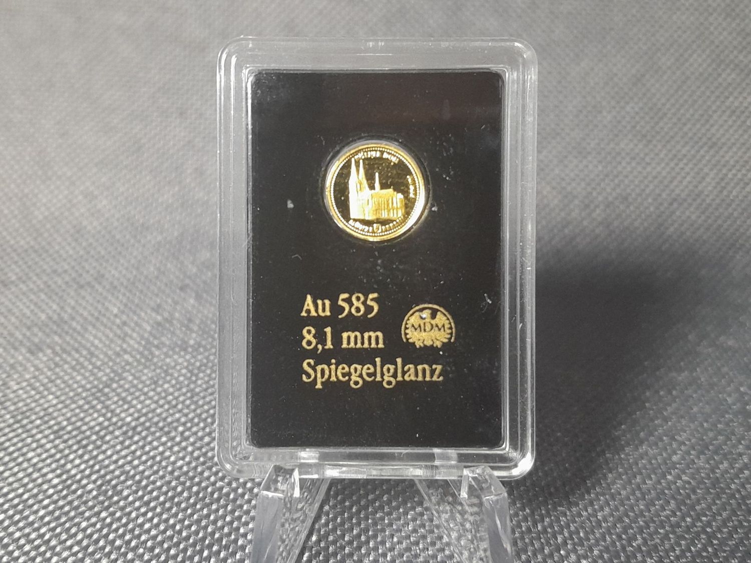 Goldmedaille Deutschland 2016 Kölner Dom Deutsche Wahrzeichen in Gold 585 > 1/200 Oz Unze