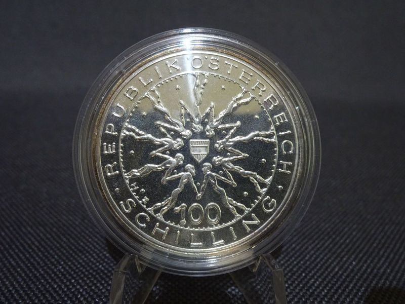 Silbermünze Österreich 1978 100 Schilling 700. Jahrestag Schlacht Dürnkrut PP Proof