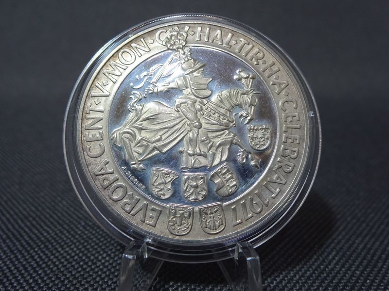 Silbermünze Österreich 1977 100 Schilling 500 Jahre Münzprägestätte Hall Tirol PP Proof