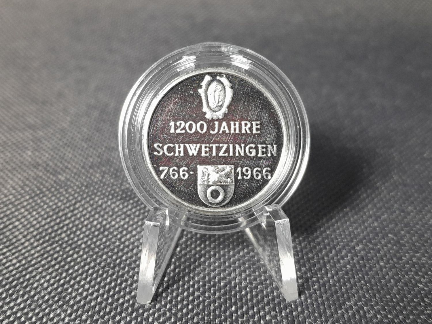 Silbermedaille 1966 Deutschland 1200 Jahre Schwetzingen PP Proof