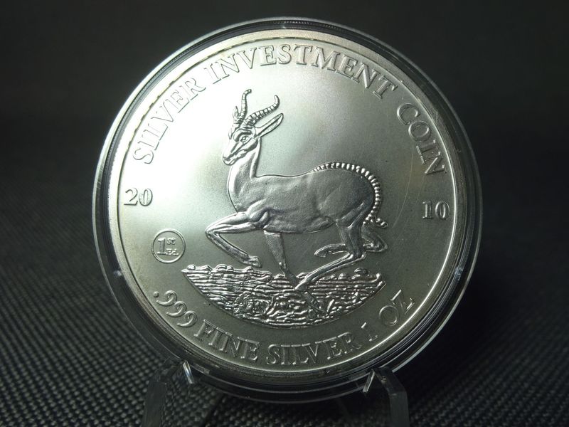 Silbermünze Malawi 2010 50 Kwacha Springbok Silver Investment Coin Privy Mark 1st. Edition 1 Oz Unze