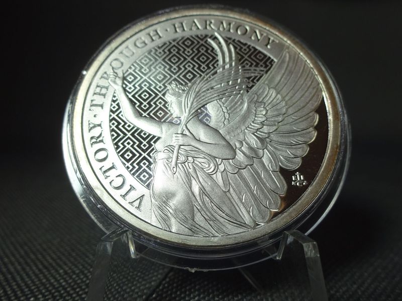 Silbermünze Sankt Helena 2021 1 Pound Queens Virtues Victory Engel 1 Oz Unze