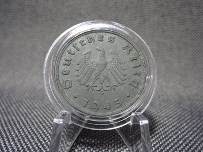 Münze Drittes Reich 1945 F 10 Reichspfennig Alliierte Besatzung Besetzung (1.)