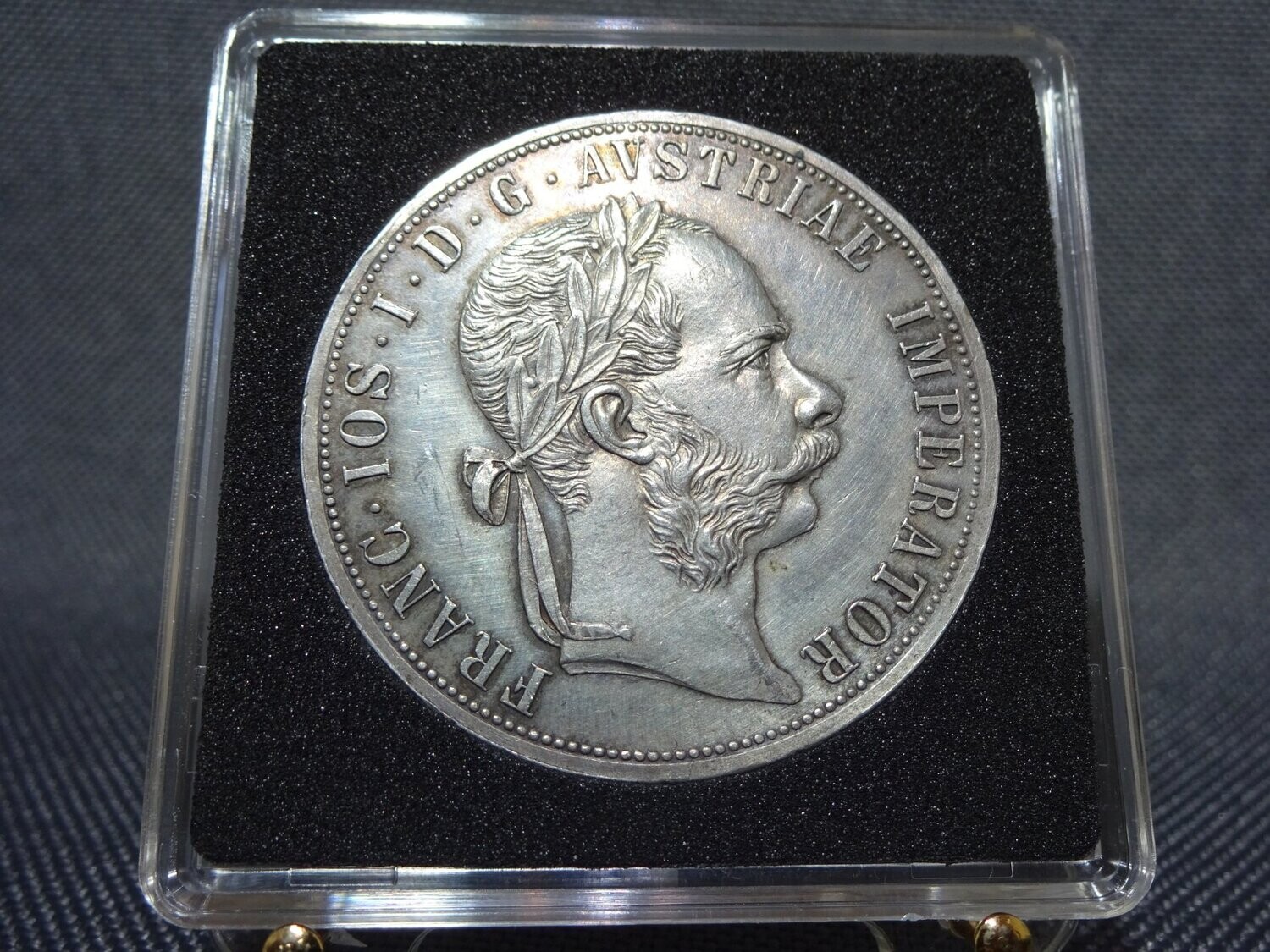 Silbermünze Österreich 1883 Doppelgulden 2 Florin KuK Kaiser Franz Joseph I.