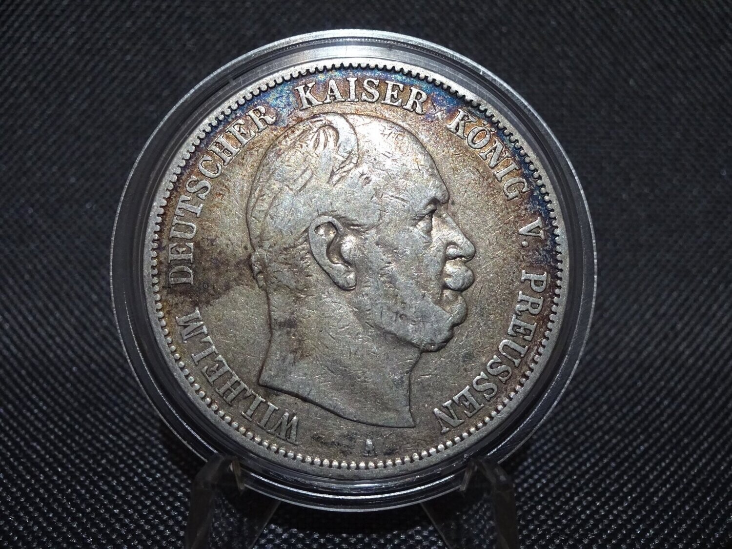 Silbermünze Deutsches Kaiserreich 1876 A 5 Mark Wilhelm I. Preussen Patina Silbermünze Deutsches Kaiserreich 1876 A 5 Mark Wilhelm I. Preussen Patina