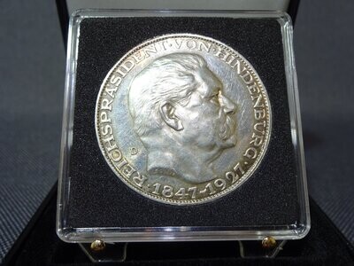 Silbermedaille Weimarer Republik 1927 D Paul v. Hindenburg Reichspräsident Silbermedaille Weimarer Republik 1927 D Paul v. Hindenburg Reichspräsident